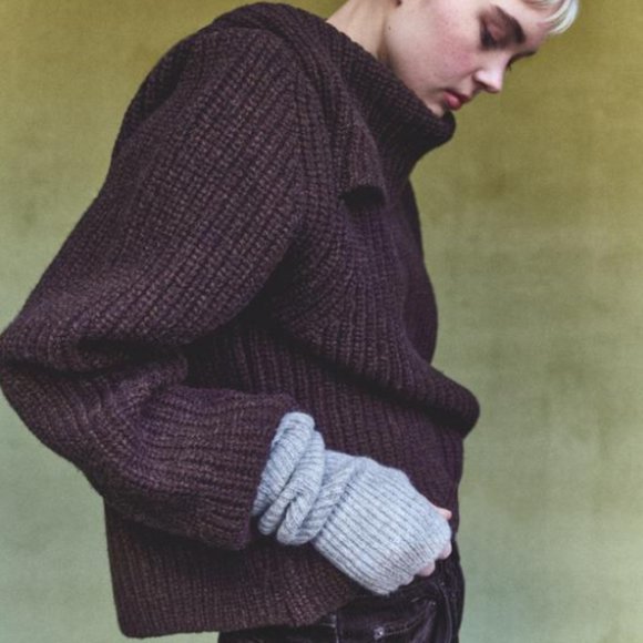 Zara Accessories Zara Fingerless Ribbed Knit Gloves Poshmark